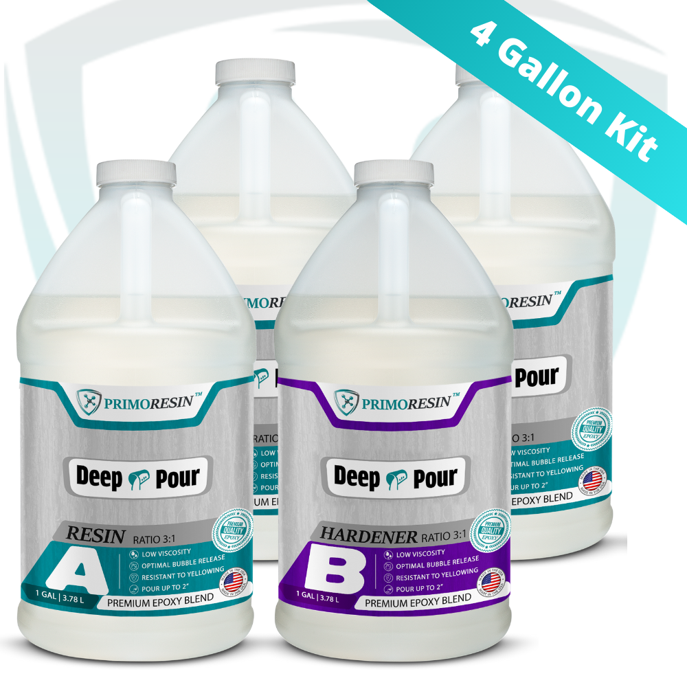 3-Gallon 2 Deep Pour Epoxy Resin Kit for River Tables, Craft