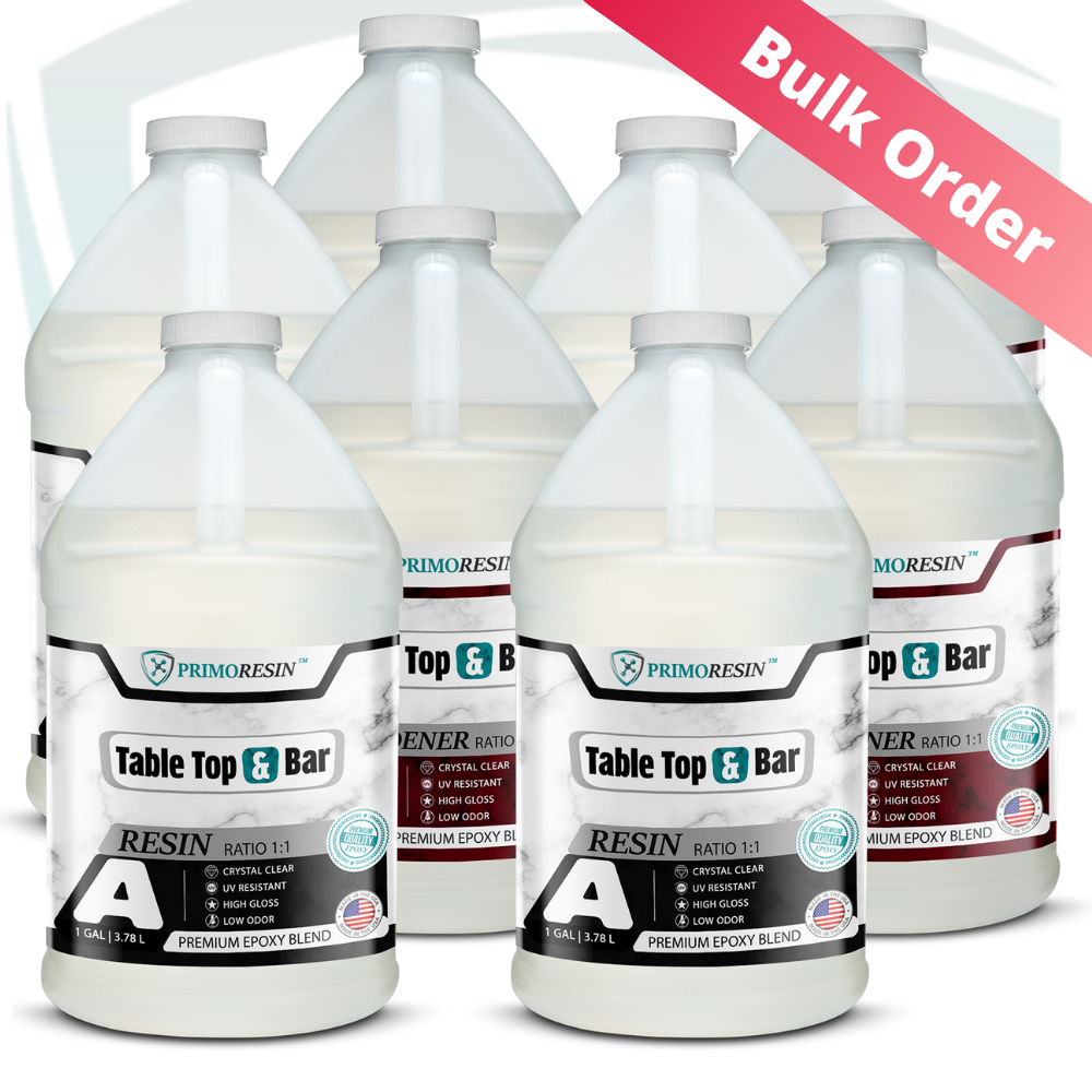 High Gloss 2 Part Epoxy Resin (2 Gallon): Free US Delivery