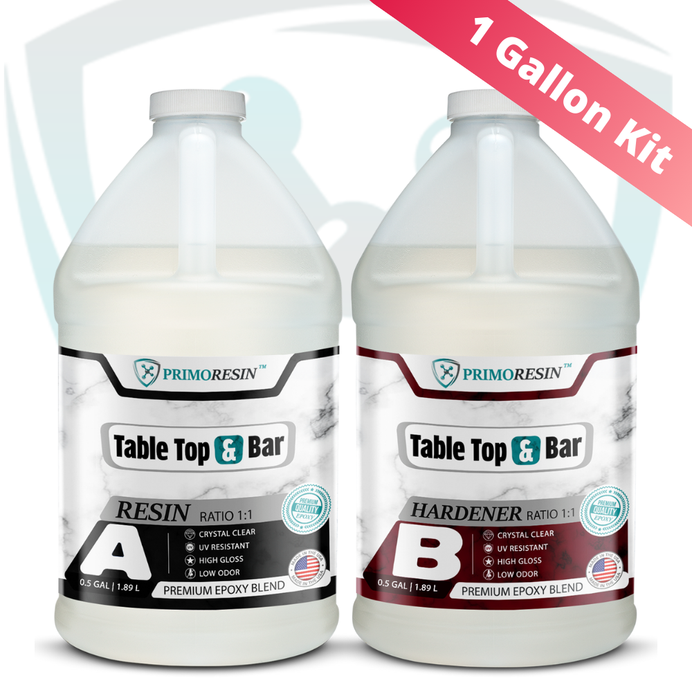 1 Gallon Epoxy Resin Kit For Tabletops & Bar Tops | PrimoResin.ca ...